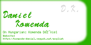 daniel komenda business card